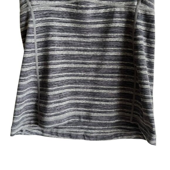Lululemon Scoop Neck Tank Size 8 Black Stripes Galore / Black - Picture 3 of 9